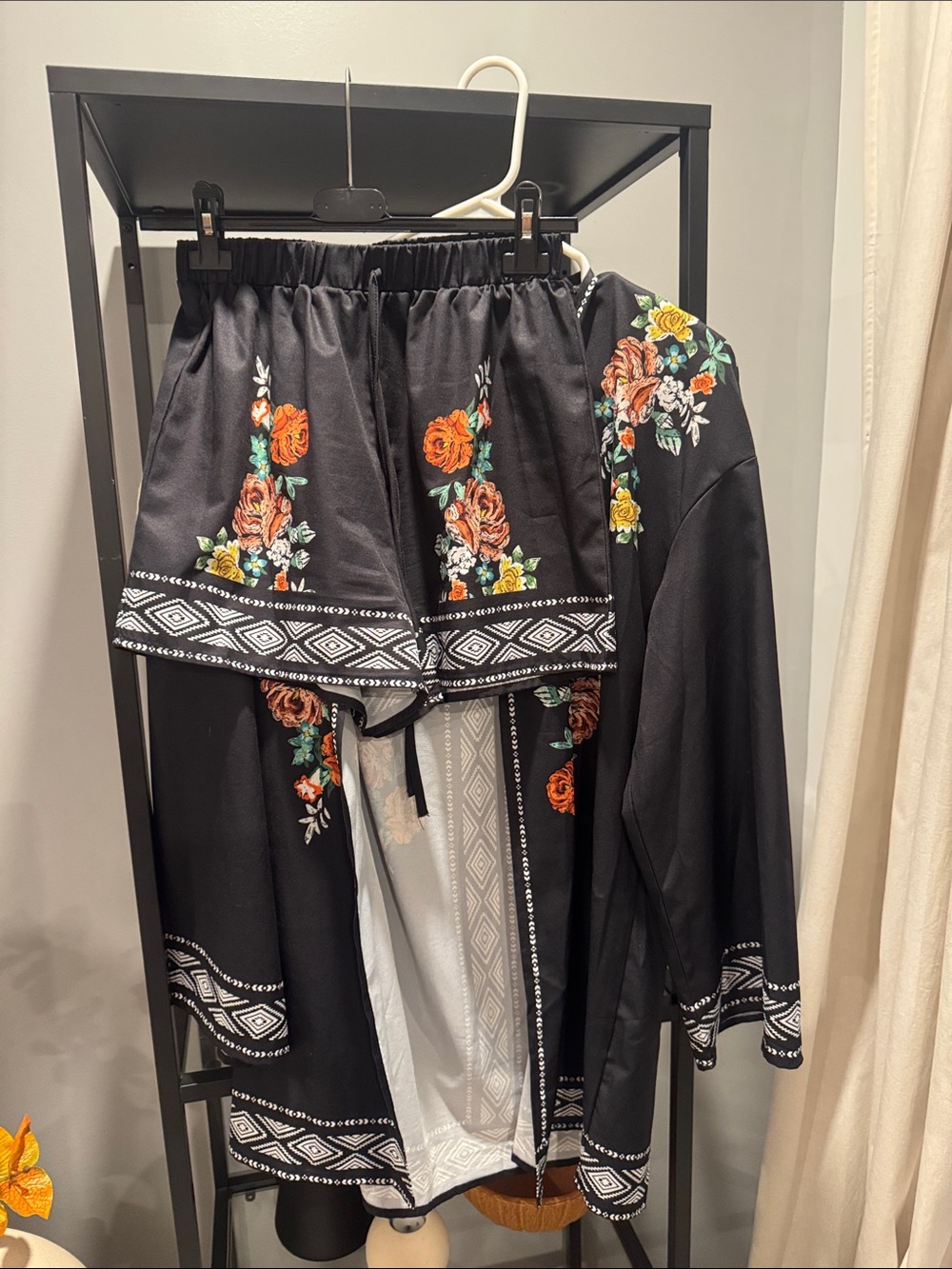 235. Floral Embroidered Two piece set
